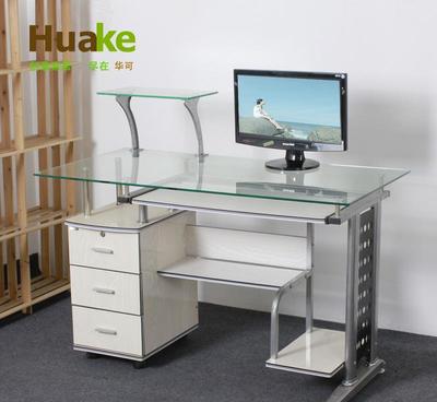 華可1.2米鋼化玻璃電腦桌 價格、廠家、圖片及代理信息全解析